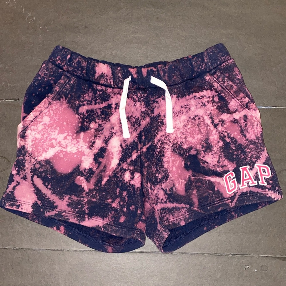 GAP Kids XL (12) Bleach Dye Drawstring Sweat Shorts